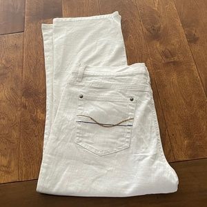 Gloria Vanderbilt White Jeans Sz 12